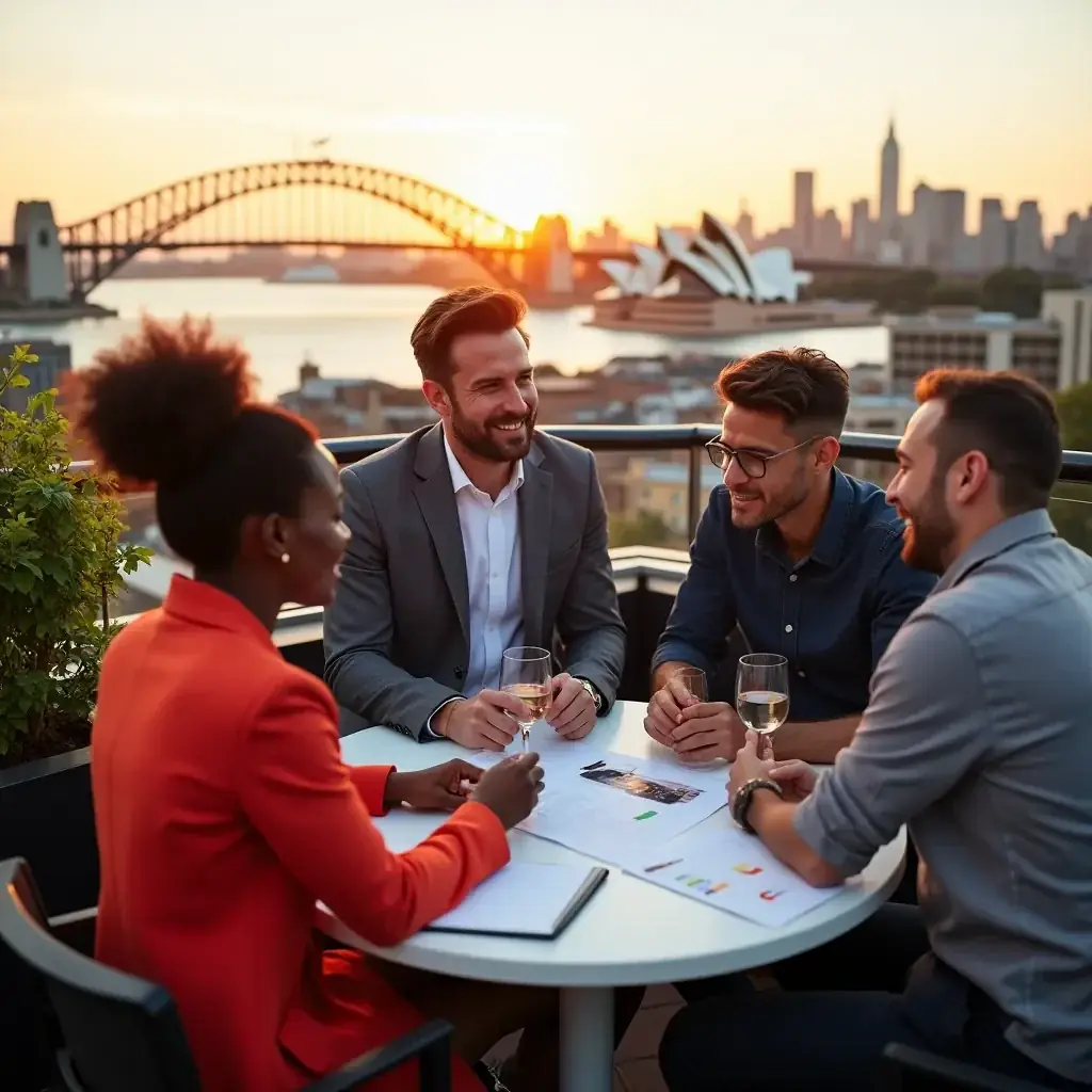 Creative team at work